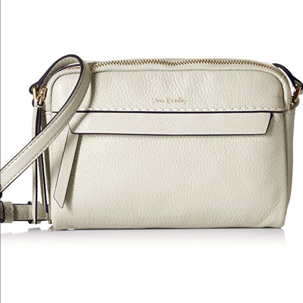 Vera Bradley Mallory leather crossbody white